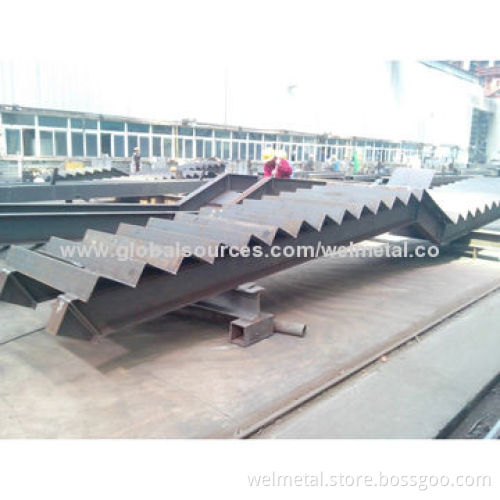 1.5m wide galvanized steel staircase